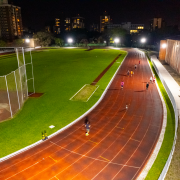 Nova iluminação da pista do Cete