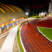 Nova iluminação da pista do Cete