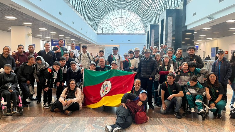 Delegação gaúcha presente na seletiva regional das Paralimpíadas Escolares