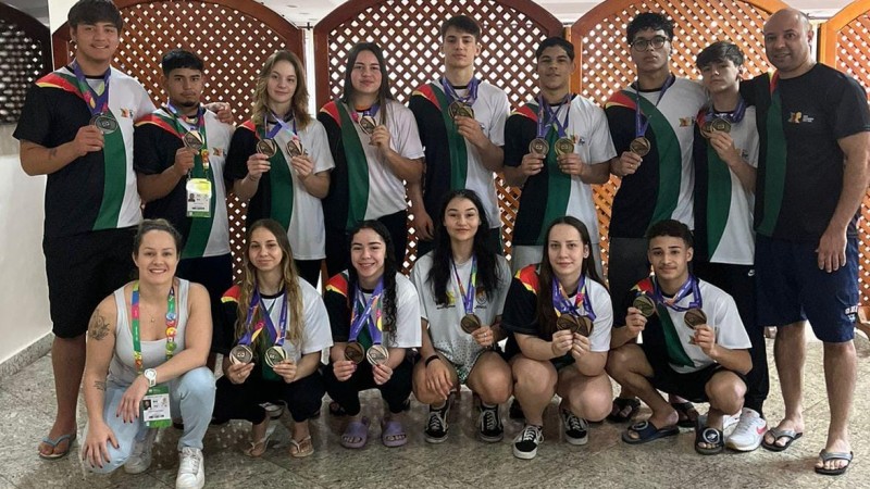 Medalhistas do judô gaúcho nos Jogos da Juventude 2023