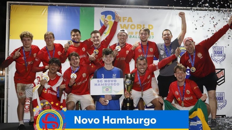 Equipe de punhobol da Sociedade Ginástica de Novo Hamburgo