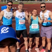 Equipe uruguaia no 38º Campeonato Estadual de Atletismo Master