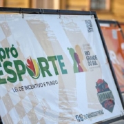 Banner do Pró-Esporte no evento