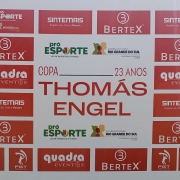 Backdrop do evento com o logo do Pró-Esporte