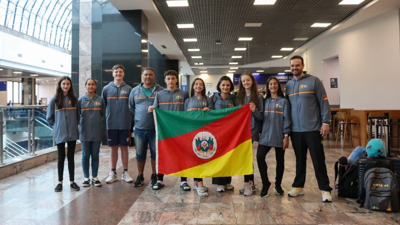 Com apoio da SEL, delegação gaúcha embarca para Jogos da Juventude