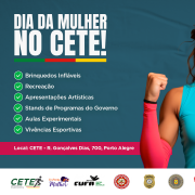 Dia da Mulher no Cete será no sábado, 8 de março